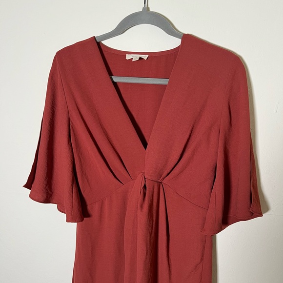 Gilli High Low Midi Terracotta Red Dress Size M - Picture 5 of 10